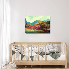 Sklenený obraz - Farby jesene (70x50 cm)