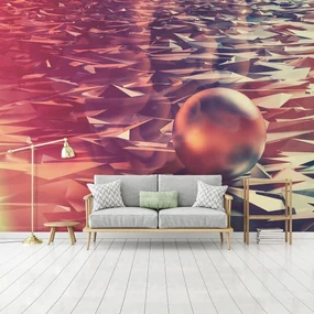 Fototapeta - 3D guľa (254x184 cm)