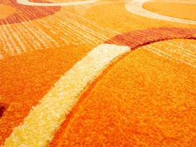 Spoltex, Kusový koberec Florida orange 9828, 120x170, oranžová, chodba / predsieň