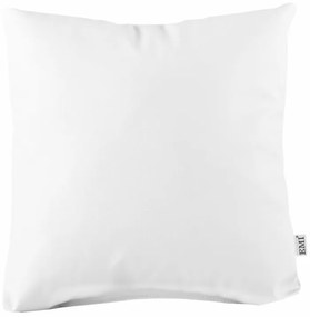 Vankúš biely ekokoža EMI, Vankúš 40x40 cm