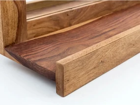 furniture-nabytek.cz - Masívny kúpeľňový set Lagos, 5-dielny, lakovaný palisander, hnedý