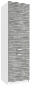 Vysoká kuchynská skrinka Belini pre vstavanú chladničku 60 cm šedý antracit Glamour Wood  TOR SSL60/1/WT/GW/0/U