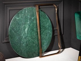 Noble konferenčný stolík 62 cm zlatá/zelená