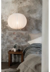Biele závesné svietidlo s textilným tienidlom ø 50 cm Florence – Markslöjd