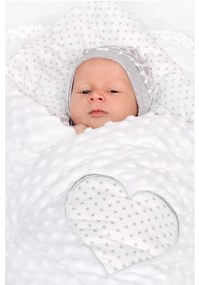 Luxusná Zavinovačka z Minky New Baby biela 73x73 cm