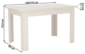 Kondela Jedálenský stôl TIFFY, rozkladací, woodline krem