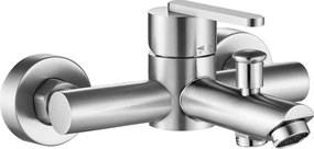 Rea Ontario, vaňová batéria s ručnou sprchovou súpravou, brúsená oceľ, REA-B5514