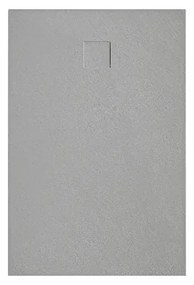 Mexen Bert, SMC obdĺžniková sprchová vanička 100 x 80 cm, šedá, 4K618010