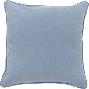 Bloomingville Dekoratívny vankúš s výšivkou Hanna Blue 45 × 45 cm