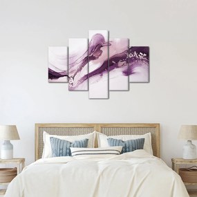Obraz - Purple fluid art (150x105 cm)