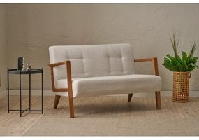 Krémová dvojmiestna pohovka TUMI