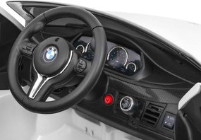 Ramiz Detské elektrické autíčko BMW X6M, biele SUV + diaľkové ovládanie