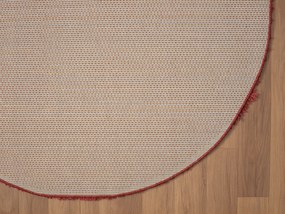 My Flair, Kusový koberec My Shaggy weinrot kruh, 150x150 (priemer) kruh, červená, chodba / predsieň