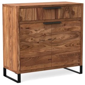 furniture-nabytek.cz - Masívna komoda Sydney Light z akácie, lakovaná, hnedá – 93×41×90 cm