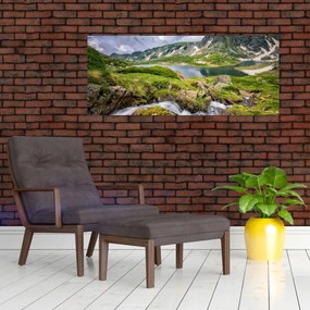 Obraz - Pohľad na horu Rila (120x50 cm)
