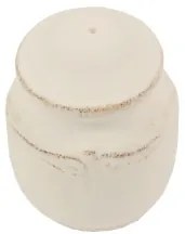 Soľnička Provence Ivory, vidiecka keramika 5x5,5