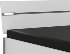 Posteľ s osvetlením Cheep 180x200 cm, biela