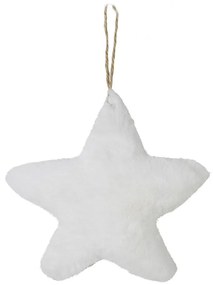 Závesná dekoratívne ozdoba biela hviezda - 15 * 5 * 15cm