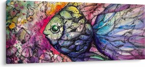 Obraz - Farebná rybička (120x50 cm)