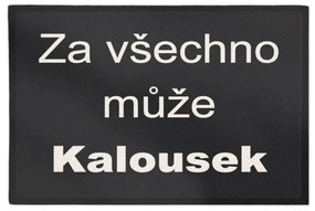 Rohožka Kalousek 40x60 cm – na von aj na doma, 40x60, čierna, GDmats