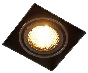 Sada 6 zapustených bodových svetiel čierna nastaviteľná bezrámiková - Oneon Honey