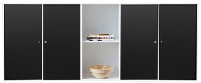 Biely modulárny policový systém 169x69 cm Mistral Kubus - Hammel Furniture