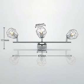 Lindby Giada stropné LED svietidlo troj-plameňové