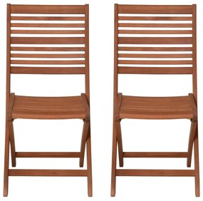 Drevené záhradné stoličky v prírodnej farbe v sade 2 ks Savannah – Garden Pleasure