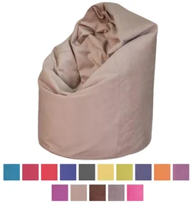 Sedací vak Amore – extra mäkký vak z plyšu pre maximálne pohodlie Farba: A46 - fuchsia