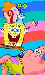 Detský uteráčik Sponge Bob s Patrickem a Garym 30x50 cm