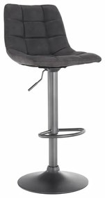 Príjemná a pohodlná barová stolička sivá