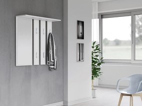 Vešiakový panel Oasis 1 (biela) (so zrkadlom). Akcia -14%. Vlastná spoľahlivá doprava až k Vám domov. 1132563