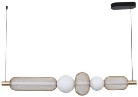 Zuma Line MD2596-5B-3BGT- LED luster na lanku SARR 27W/230V 3000-5700K zlatý + diaľkové ovládanie