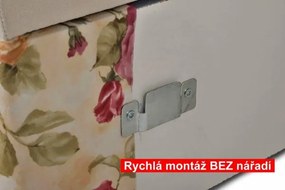 Čalúnená posteľ DALAS, 200x200, levanduľa + fialová (levanduľa 3741/104 + art14861)