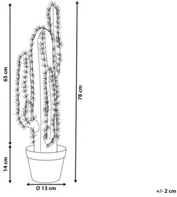 Umelá rastlina v kvetináči 78 cm CACTUS Beliani