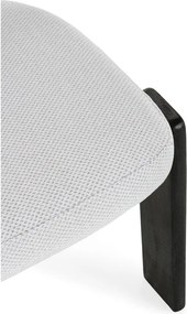 Čierne/svetlosivé čalúnené jedálenské stoličky v súprave 2 ks Nadia – MOME