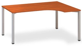 Ergonomický stôl ProOffice B 180 x 120/80 cm, pravý, čerešňa
