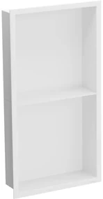 Mexen X-Wall-R, polička na zapustenie na obklad s golierom 60 x 30 cm, biela, 1920603010S