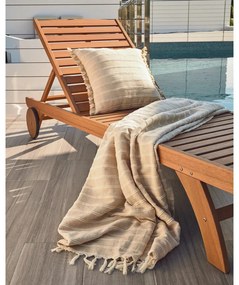 Záhradné ležadlo z eukalyptového dreva Kave Home Beila