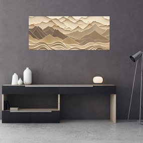 Obraz - 3D línia hôr (120x50 cm)