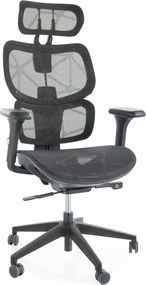 SI Otočná stolička Devon čierna