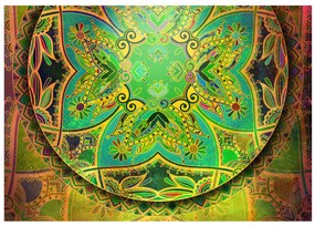 Artgeist Fototapeta - Mandala: Emerald Fantasy Veľkosť: 250x175, Verzia: Premium