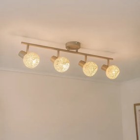 Bodové svietidlo DEX 4xE14/10W/230V béžová/krémová