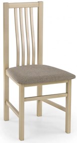 Jedálenská stolička PAVEL – masív, látka, dub sonoma / sivá