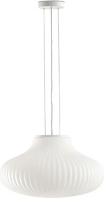 Závesné svietidlo Faro Isabelle 500, biela, designové sklo, priemer 50 cm