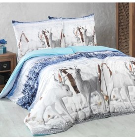 Obliečky bavlnené 3D Winter Story, Štandardný set jednolôžko obsahuje 1x 140x200 + 1x 70x90