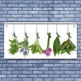Obraz plexi Sušené byliny listy kvety 120x60 cm