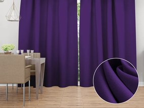 Biante Dekoračný záves Rongo RG-082 Tmavo fialový 140x250 cm