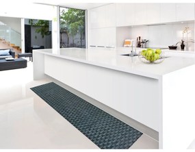 Tmavomodrý koberec behúň 52x100 cm Šprinty Tatami – Universal