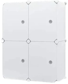 Hogler 3401 Variabilný regálový systém 8 políc 128 x 42 x 32 cm, biely